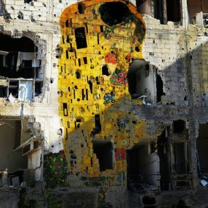 El beso_Klimt_Siria
