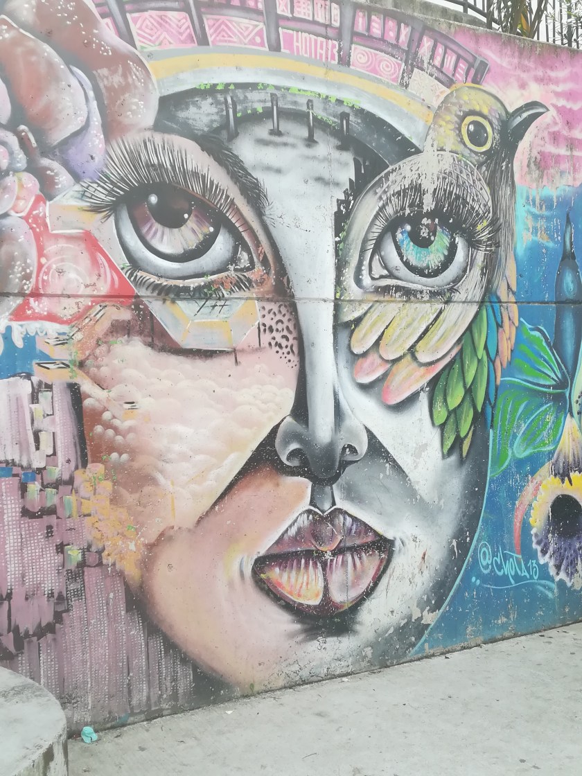 Graffiti Comuna 13, Medellín. Foto: Ascensión Moreno